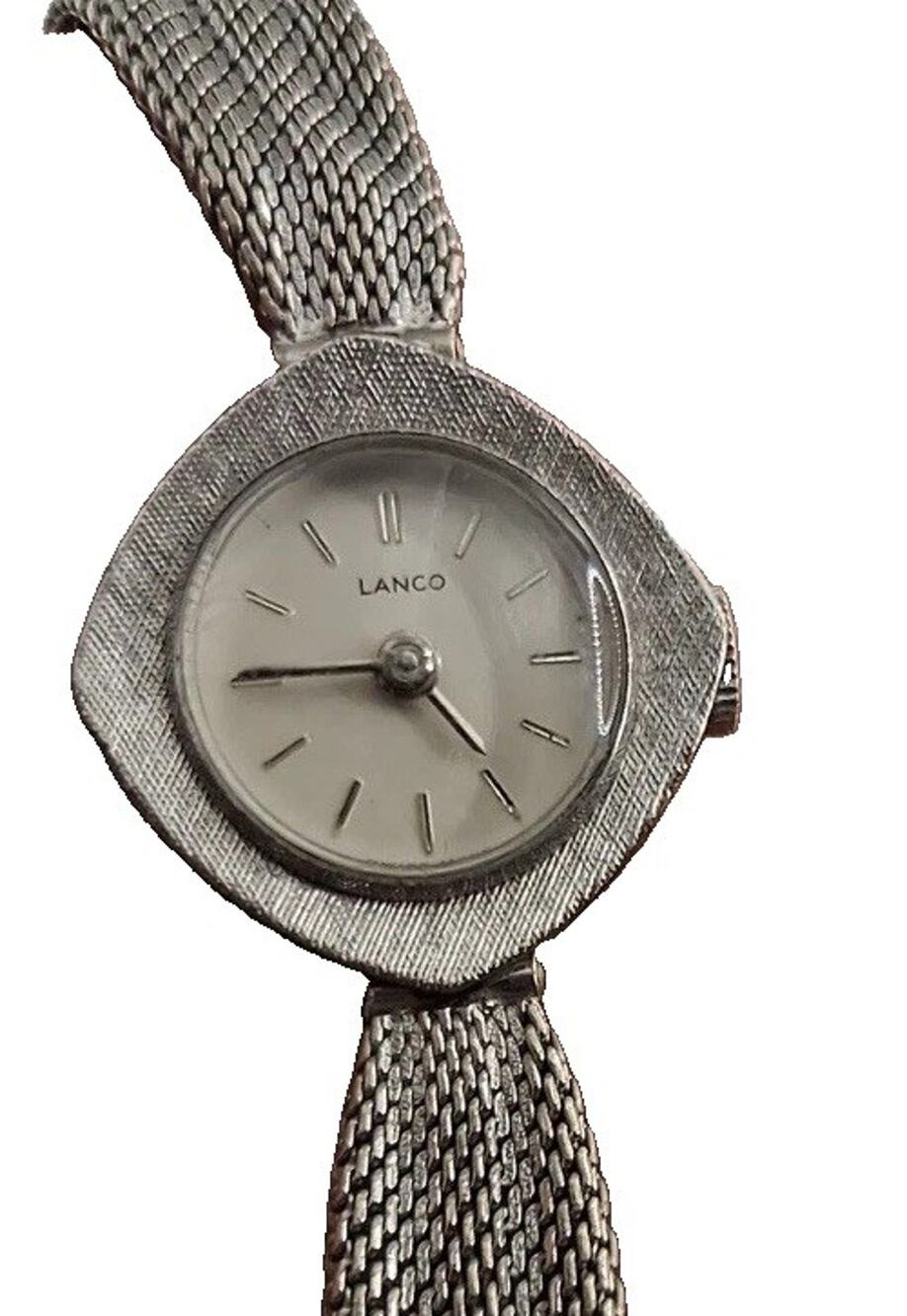 Vintage Lanco Swiss Mechanical Ladies Watch 20 Microns Rolled Gold Mesh Band